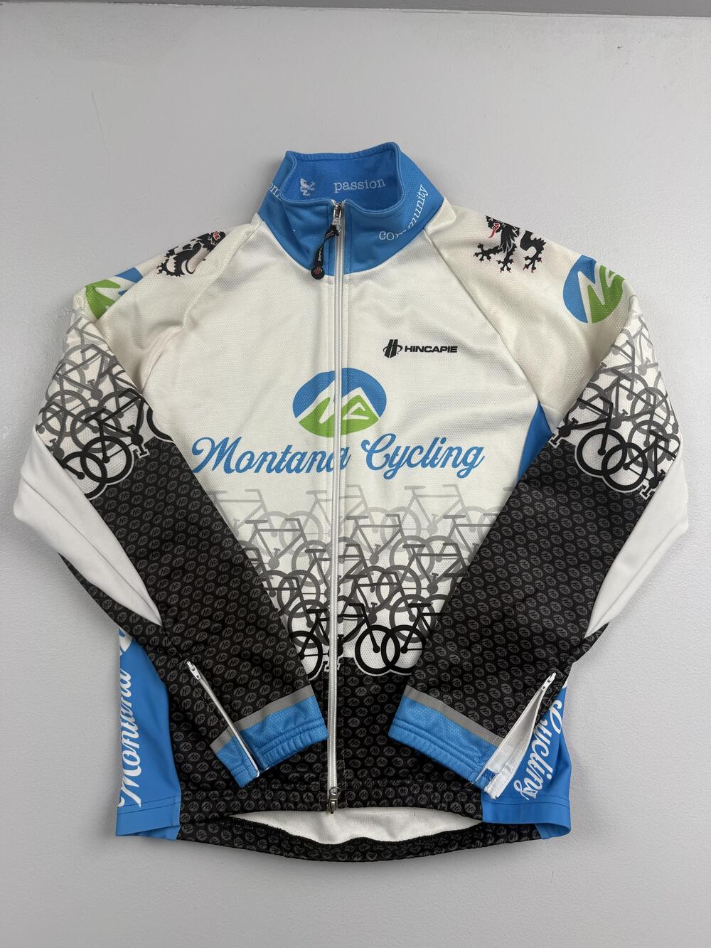 Hincapie Sportswear Womens Jacket Medium Multicolor Cycling Windbreaker Fleece